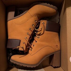 Timberland Women's Brown and Tan Heeled Boots